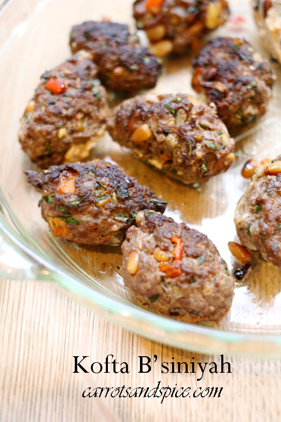 Kofta B’siniyah – Middle Eastern Meatballs - Carrots And Spice